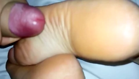 Found My Sleepy Wife In Bed Last Night And Could Not Resist Cumming On Her Naked Feet