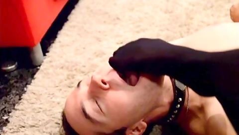 Pathetic Boy Cums On My Girlfriends Pantyhose After She Strokes His C