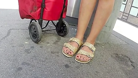 Sexy Feet In The Street