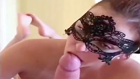 Masked Gf Takes Her High Heels Off While Sucking My Dong And Shows Her Feet