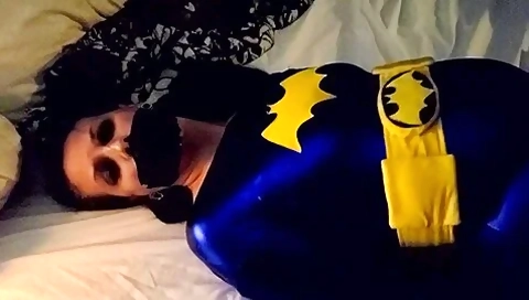 My Batgirl Hogtied Crotchroped And Tape Gagged