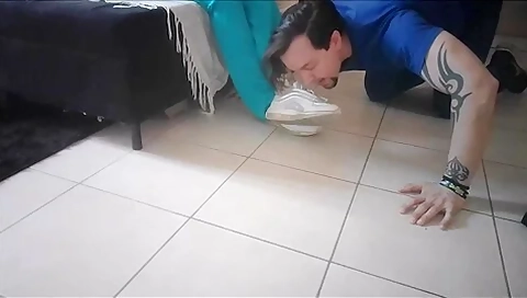 He Strokes His Dick While His Smells My Sweaty Feet