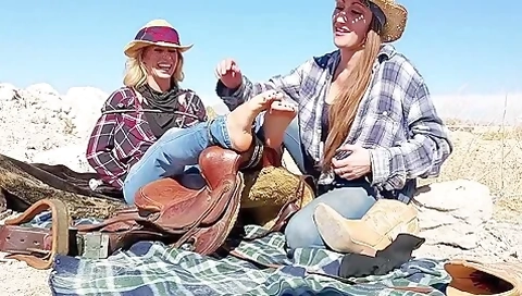Cowgirl Tickled
