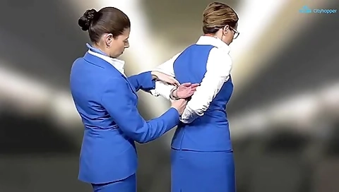 Flight Attendent Handcuffed