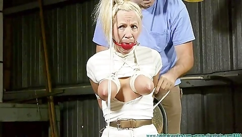 Blonde In Hardcore Bondage