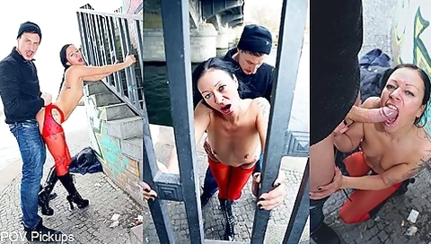 Mareen De Luxe And Jason Steel In The Public Fuck Queen From Berlin Is Back