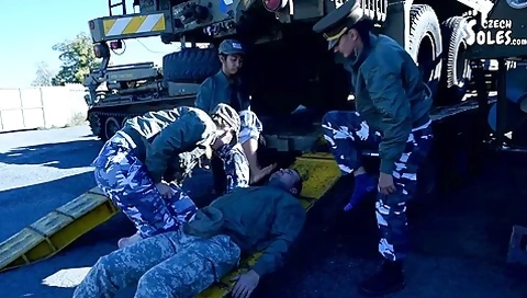 Military Girls Make Their Worship Their Sexy Feet And Toes Out