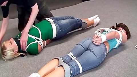 Girls Tied Up In Socks