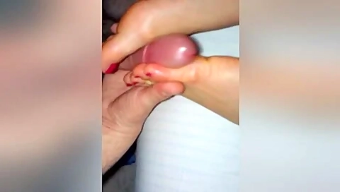 Watch My Cock Slip Between Her Toes