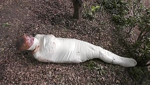Mummy Wrapped In Microfoam Tape
