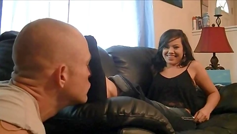 Attractive Asian Babe Has A Boyfriend Who Is A Passionate Foot Fetish Lover