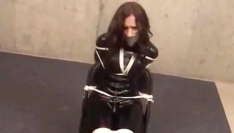 Black Catsuit And Bondage