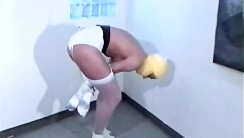 Rubber Cap Gagged In Sneakers
