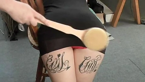 Feb 2018 Bath Brush Spanking - Mimi S