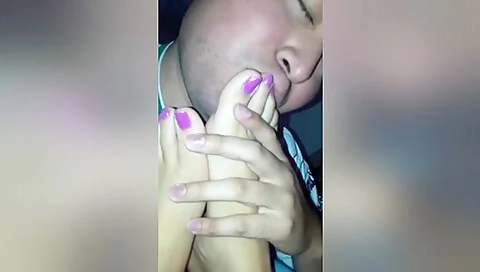 Having My Girlfriends Attractive Feet And Toes For A Dessert Late Night