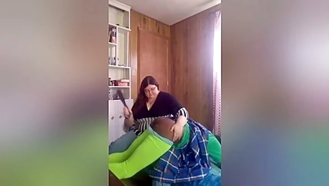 Spanked A Cross Dressing