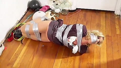 Lezdom Duct Tape Punishment