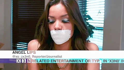 Tape Gagged News Reading