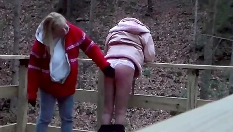 Mistress Switches Sissy Outdoors