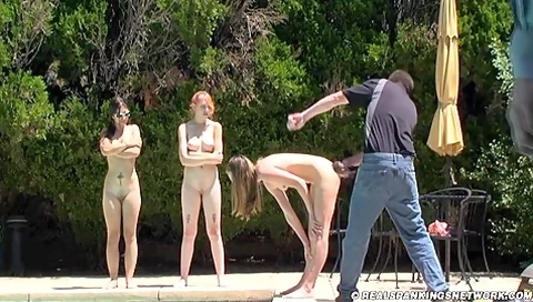 Three Girl Naked Strapping