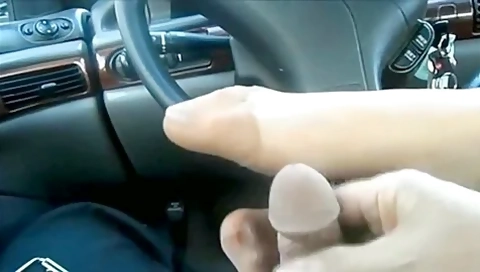 Babe In Nylon Stockings Making Me Cum On Her Feet In The Car