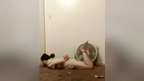 Self Hogtied Blindfolded Gagged