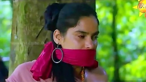 Red Otm Scarf Gagged Women