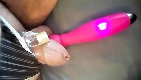 Sissy Chastity Tease - Homemade