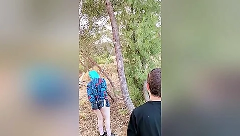 Padlocked Hood And Mittens. Padlocked To A Tree Outdoor