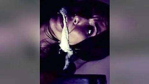 Beautiful Brunette Towel Gagged