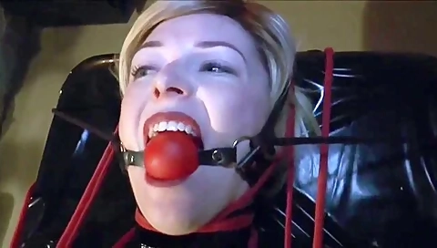 Big Ballgag Red And Black Latex