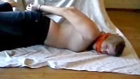 Brandi Hogtied In Zipties