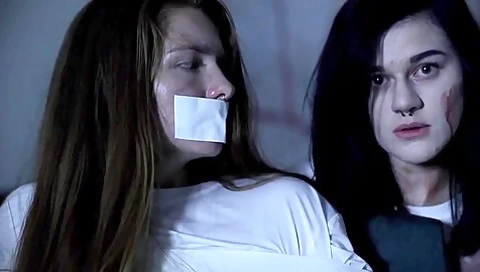 White Tape Gagged Hostage