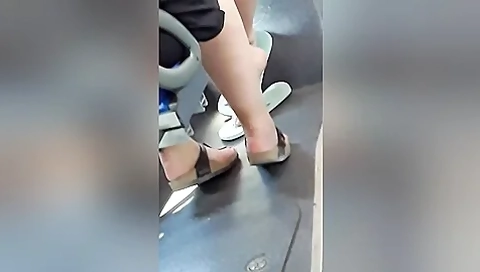 Of Two Brunette Girls, The One In Flip Flops