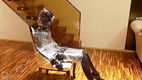 Chinese Bd- Black Rubber Bondage & Breathplay