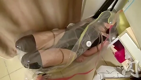 Vacuum Bag Breath Play Struggle