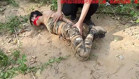 Girl Captured Bound In A Forest