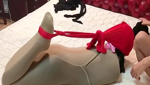 Pantyhose Bondage - Lesbian