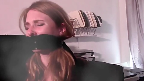 Girl Bound And Tightly Taped