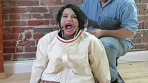 Wide Spider Gag With Straitjacket