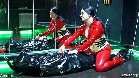 Lady Isis In Rubber Mummification