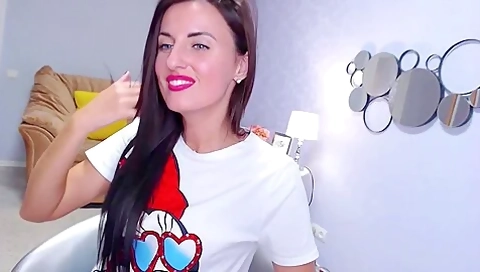Cam Brunette Bares Her Glamorous Feet With Black Nail Polish
