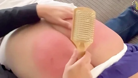 Clairebear Is Given A Spanking For Breaking Cornertime Rules With Jack