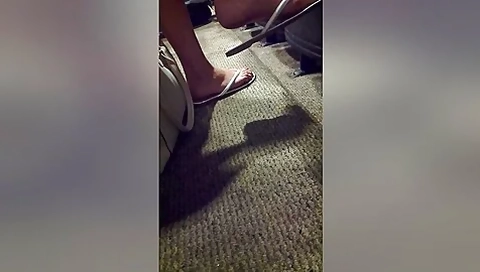 Cute Hot Blonde In Lecture Plays With Her Sexy High-arched Feet